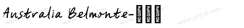Australia Belmonte字体转换